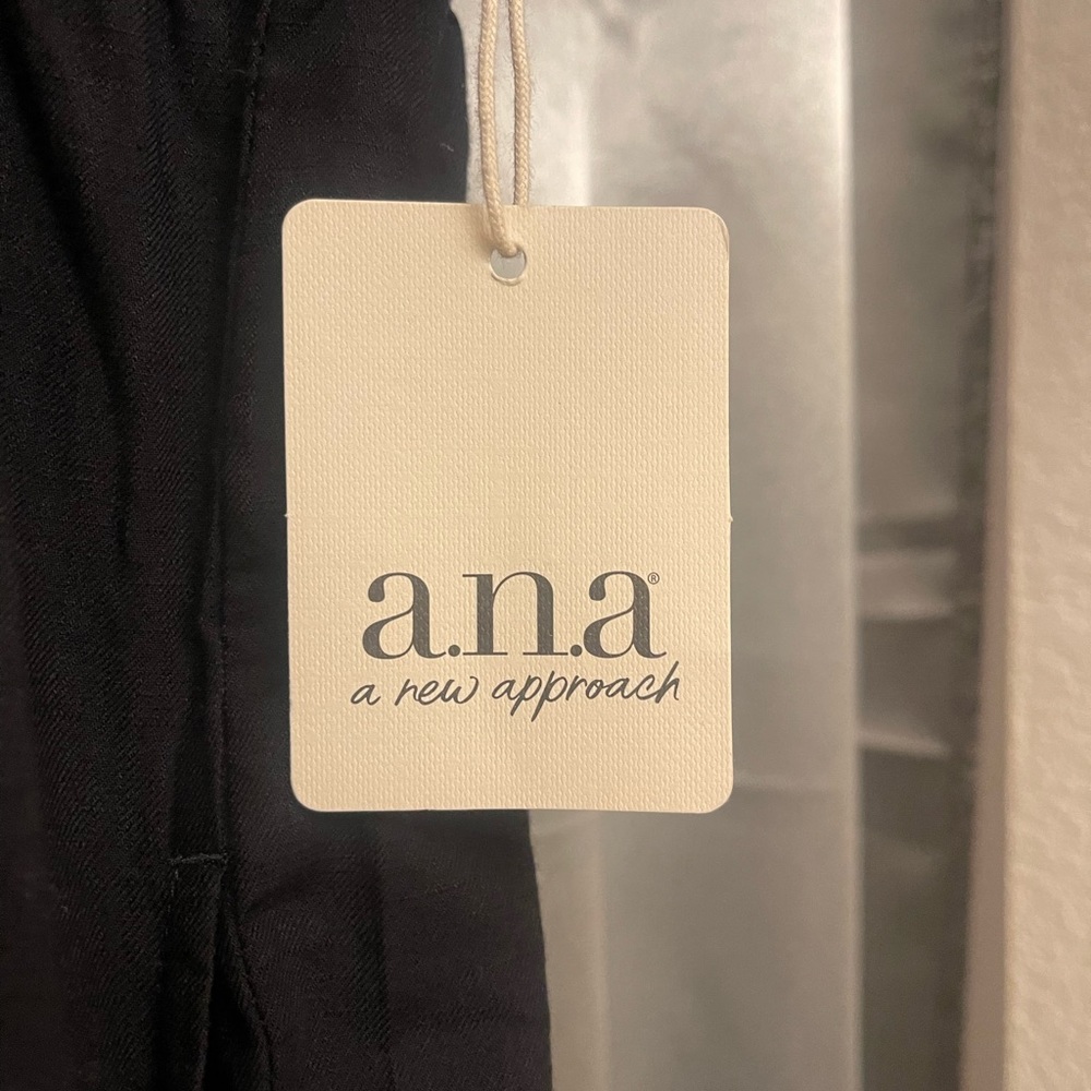 A.N.A a new approach, black tiered smock dress light weight. JCPenny plus size - Picture 7 of 8